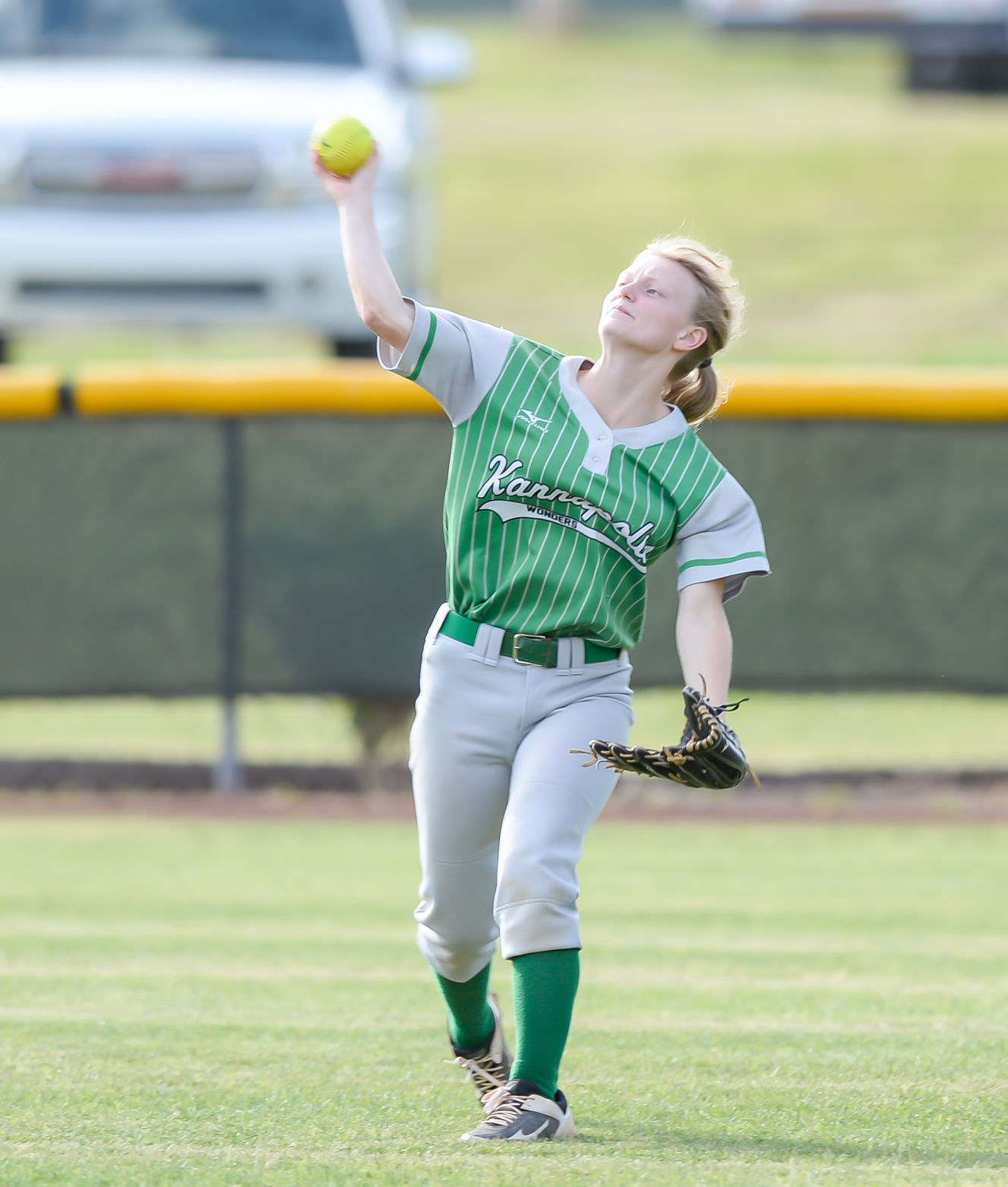 Friday night softball action